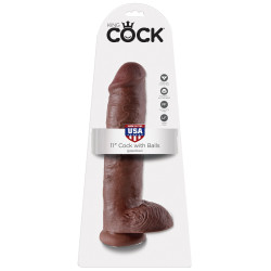 King Cock Gode King Cock 24 x 6 cm Marron